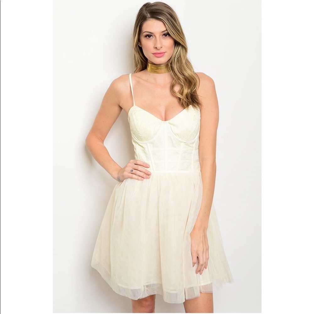 Corset Style Tulle Dress